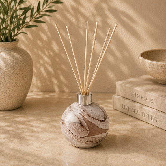 Sculptural brass décor piece for modern interiors